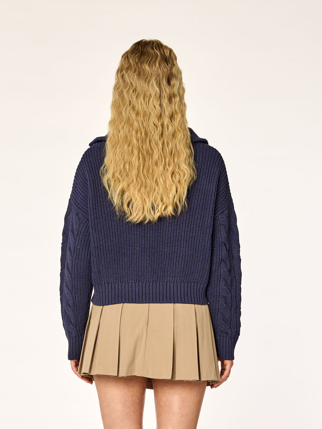 KNITTED - Half-Zip Sweater • Midnight Blue