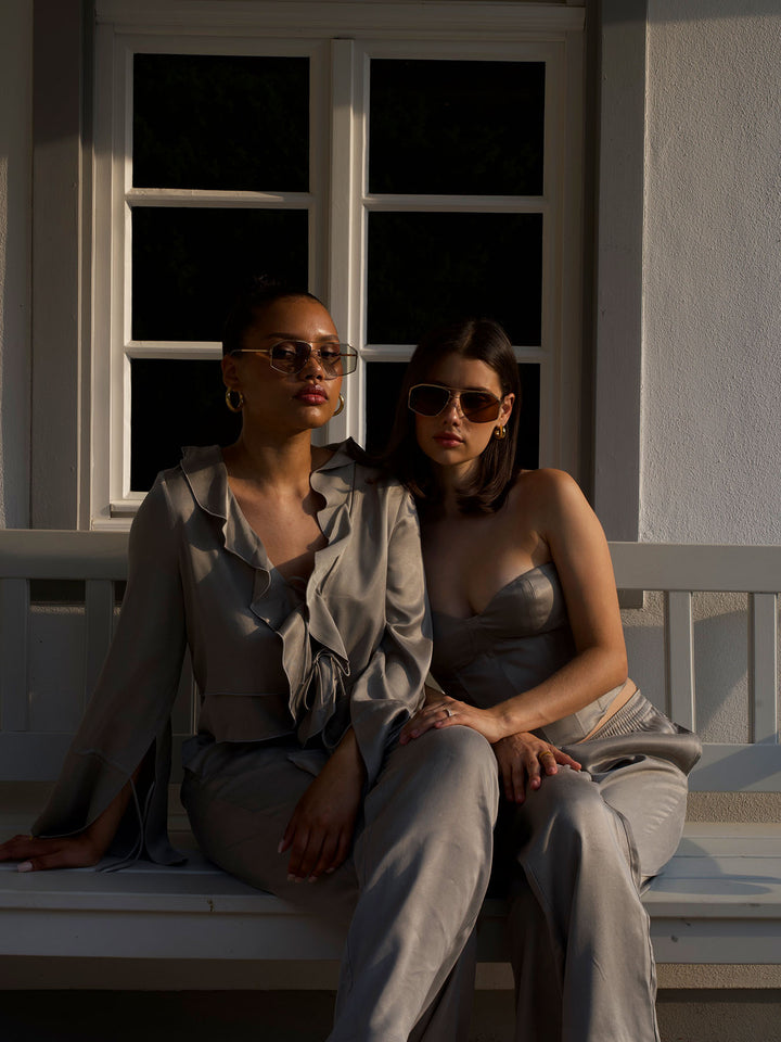 ROMANTIC - Wire Corset Top • Stone