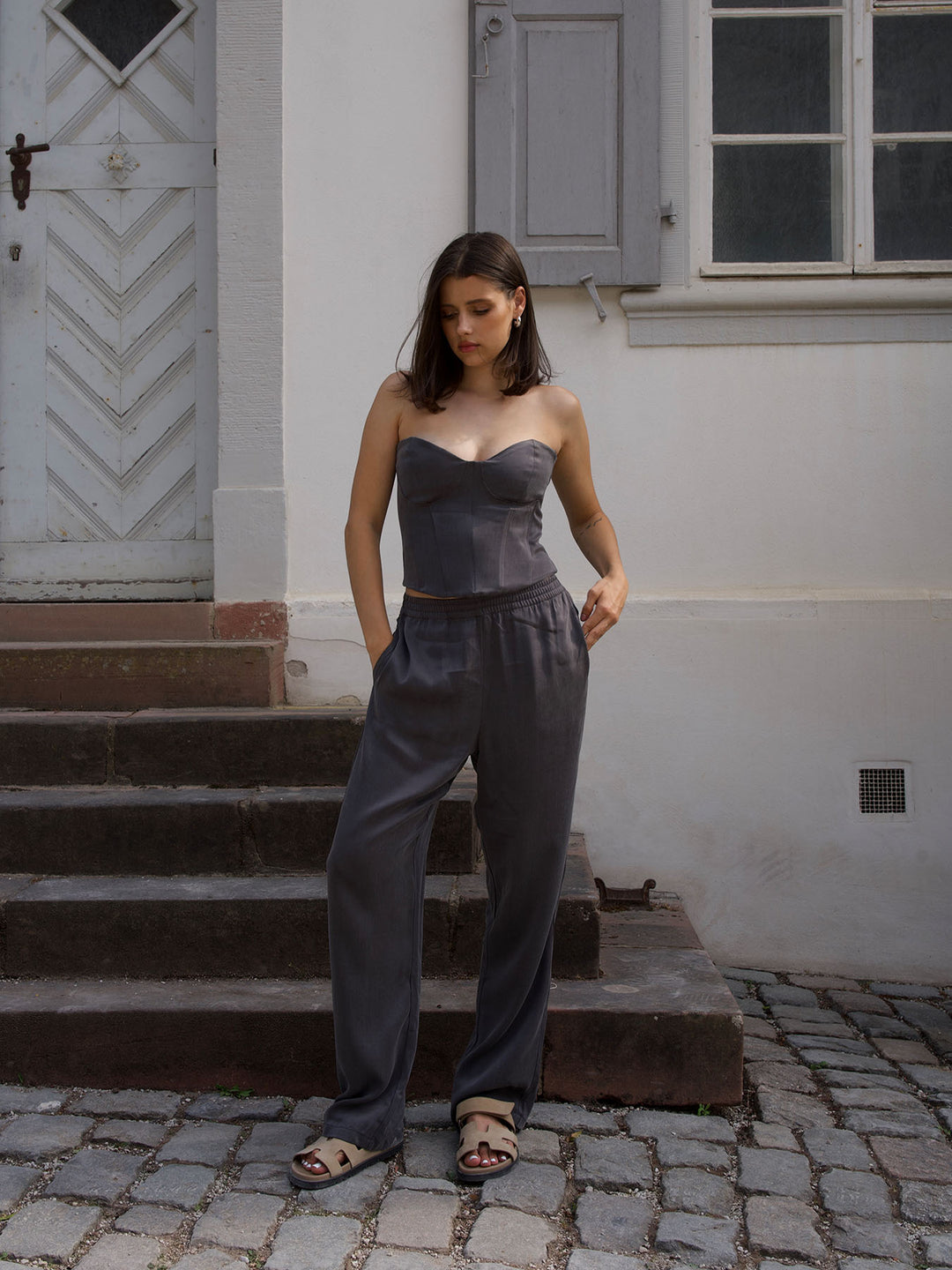 ROMANTIC - Wire Corset Top • Steel