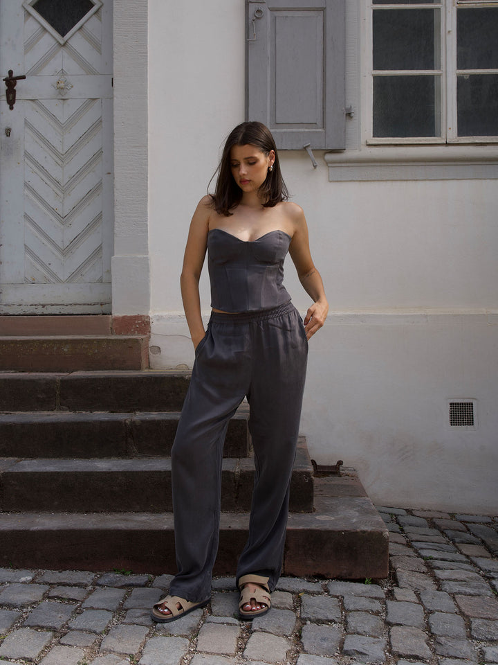 ROMANTIC - Wire Corset Top • Steel