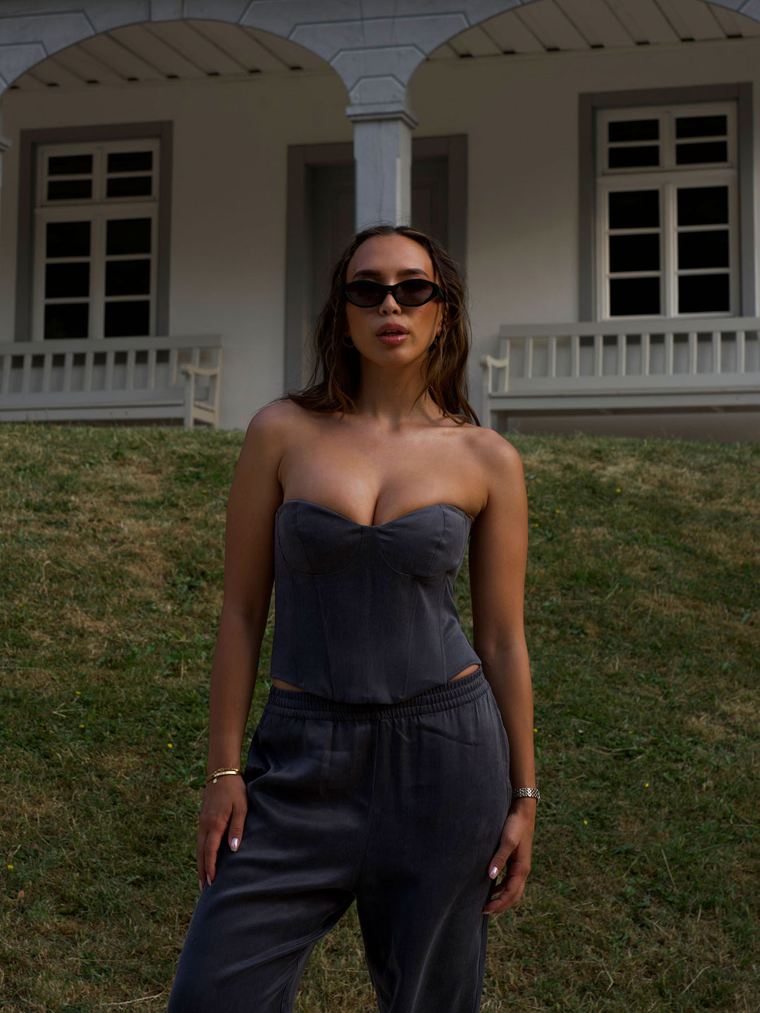 ROMANTIC - Wire Corset Top • Steel