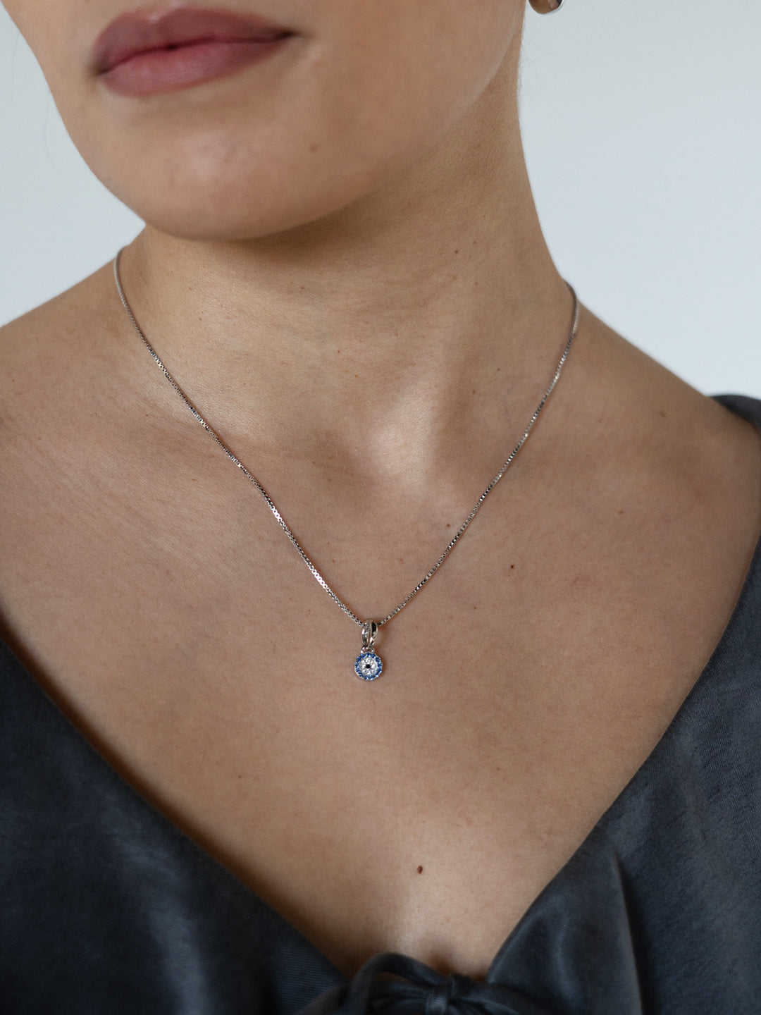 EVIL EYE - Charm • Color: White Gold