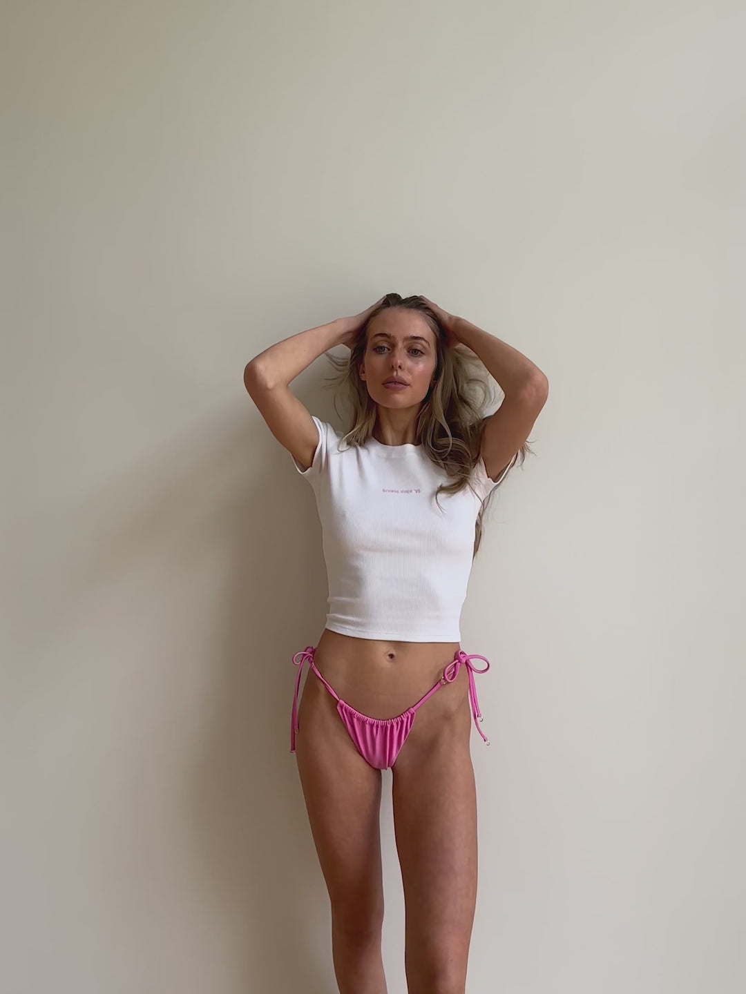 BRALESS SINCE 99 - Baby Tee • Ribbed White