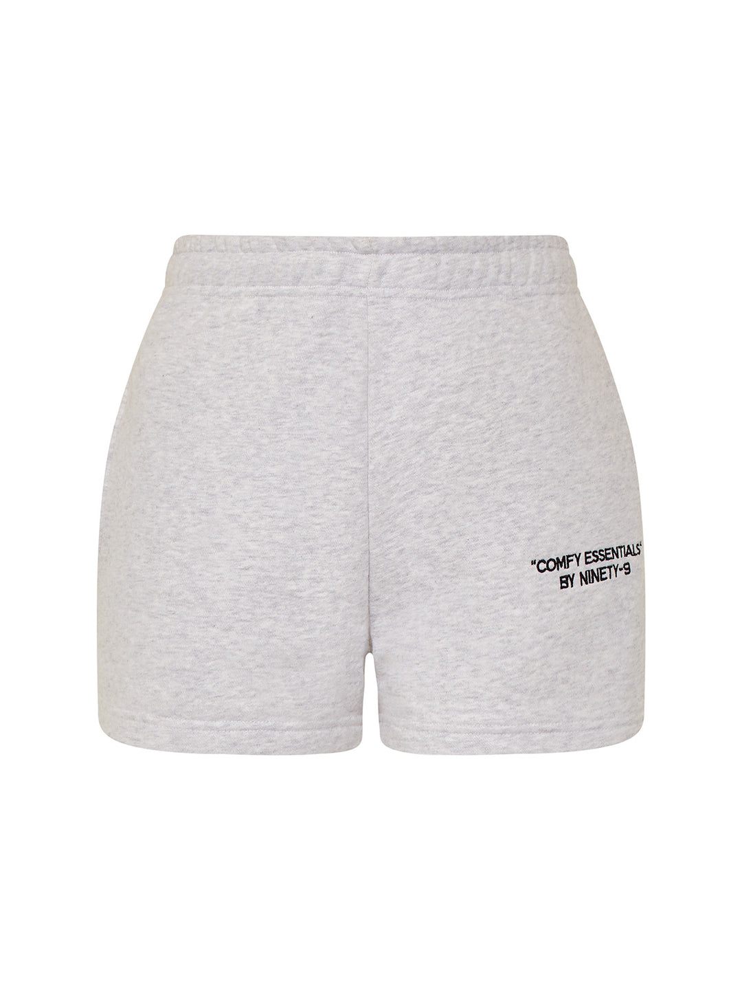 SET - ESSENTIALS - HALF-ZIP SWEATER AND SHORTS • LIGHT GREY