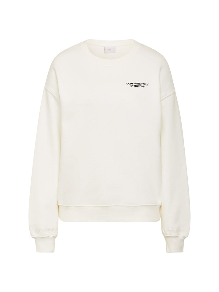 SET - ESSENTIALS - SWEATSHIRT AND SWEATPANTS • OFF-WHITE