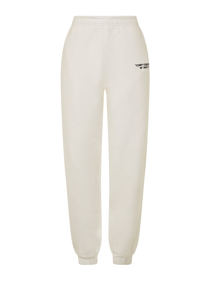 SET - ESSENTIALS - SWEATSHIRT AND SWEATPANTS • OFF-WHITE