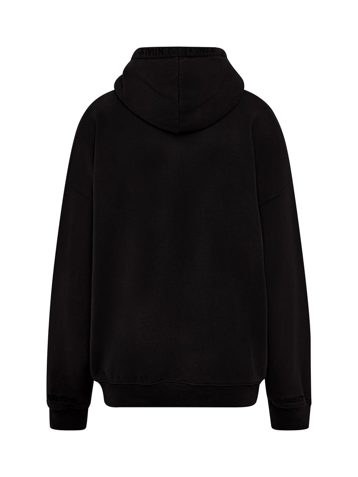 ESSENTIALS - Zipper Hoodie  •  Black