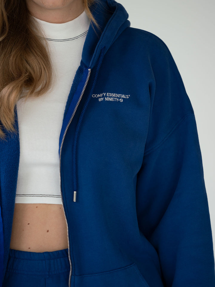 ESSENTIALS - Zipper Hoodie  •  Classic Blue