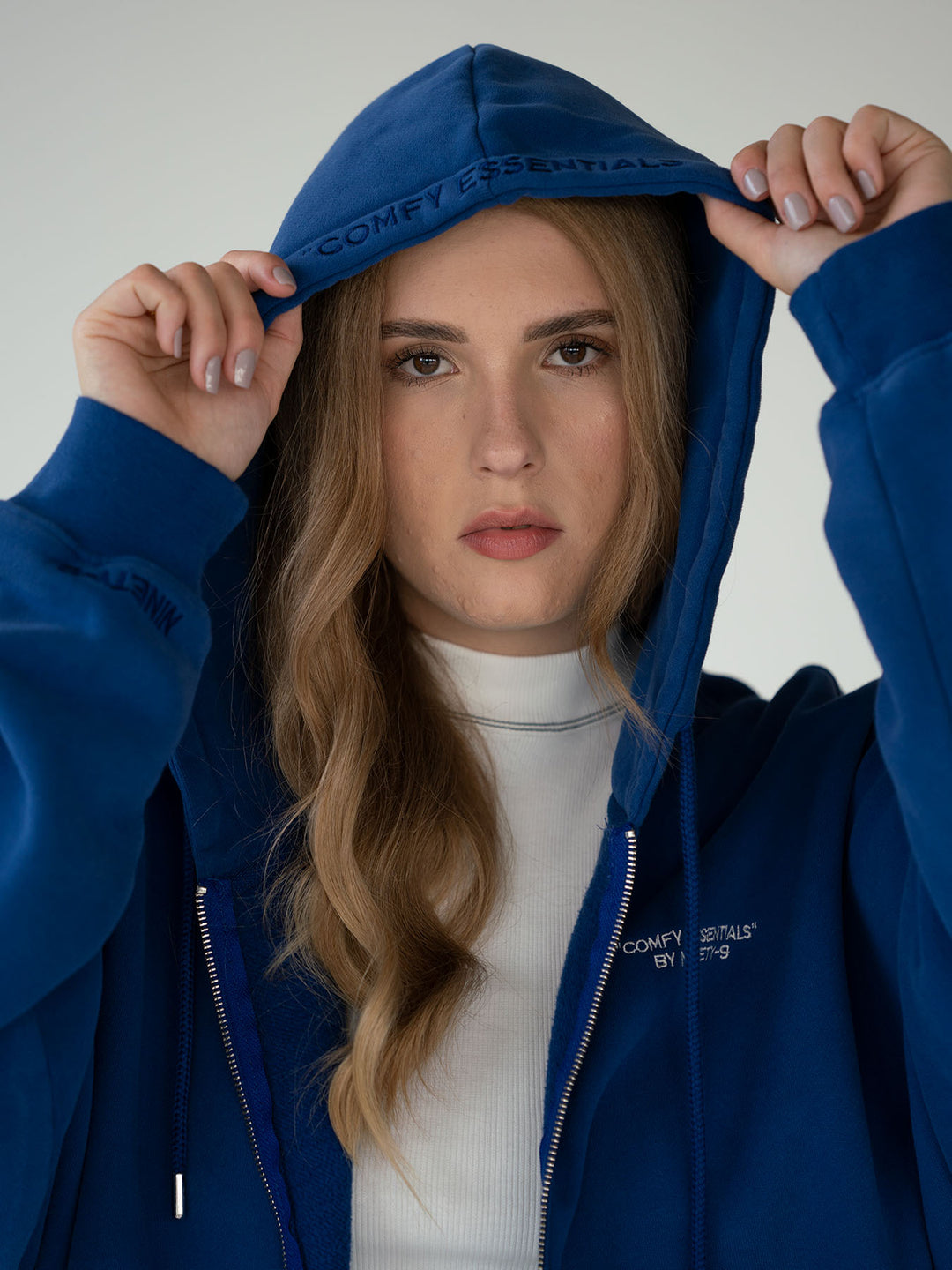 ESSENTIALS - Zipper Hoodie  •  Classic Blue