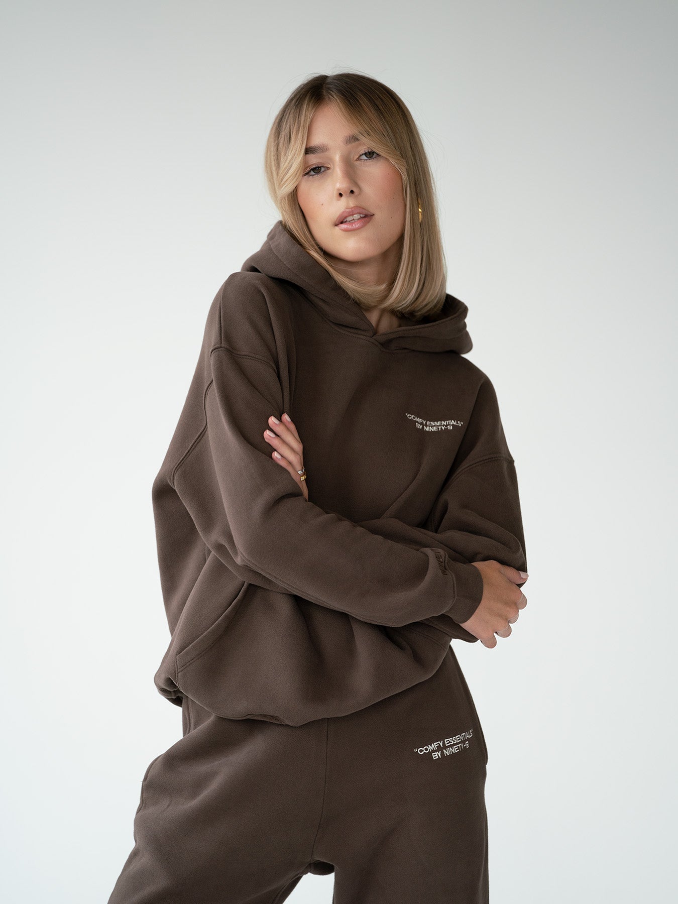 ESSENTIALS Hoodie • Brown - Main Image