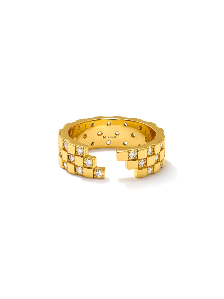 CHUNKY CHESS - Ring • Color: 18K Yellow Gold