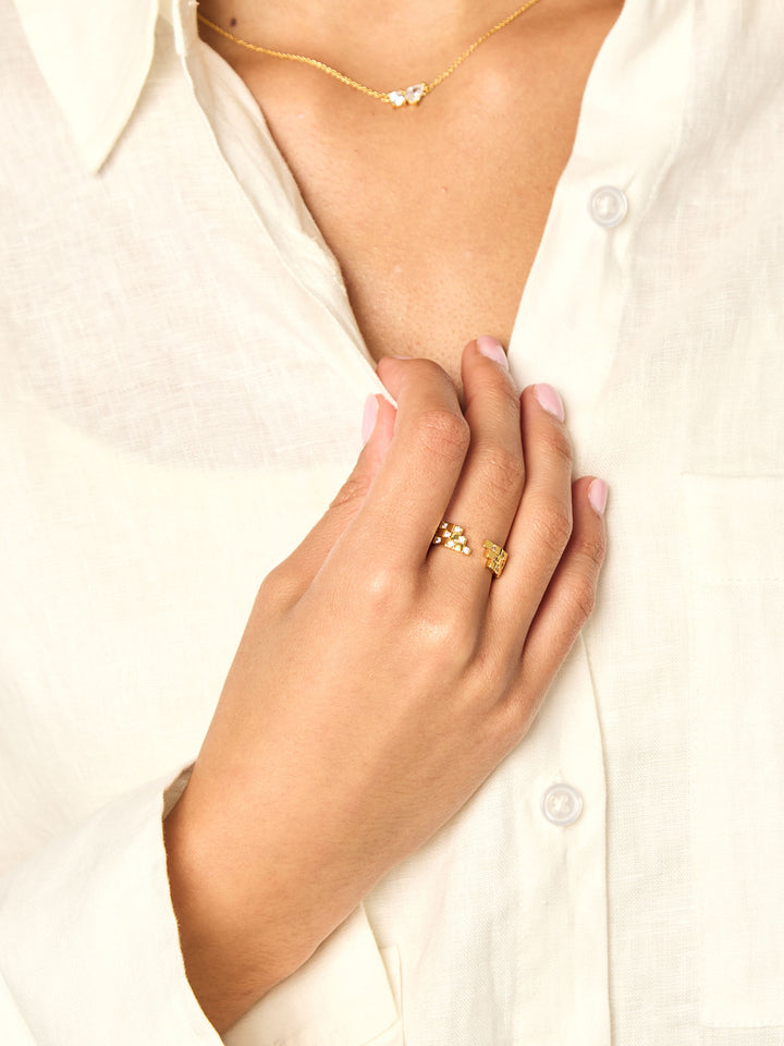CHUNKY CHESS - Ring • Color: 18K Yellow Gold