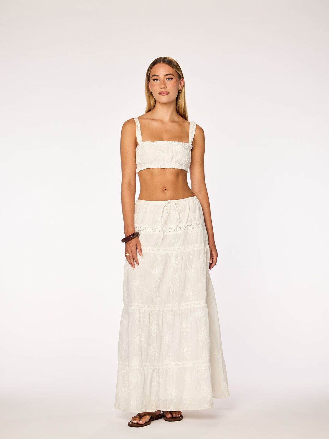 ELLA - Bralette Top • White