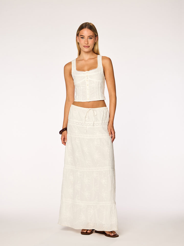 ELLA - Sleeveless Top • White
