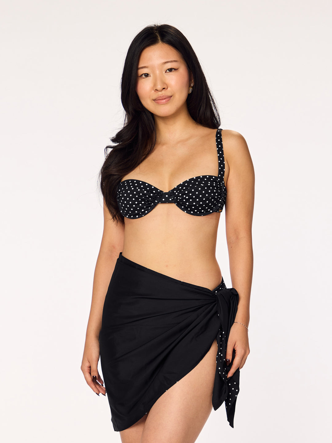 LIVA - Sarong • Black Polka Dot