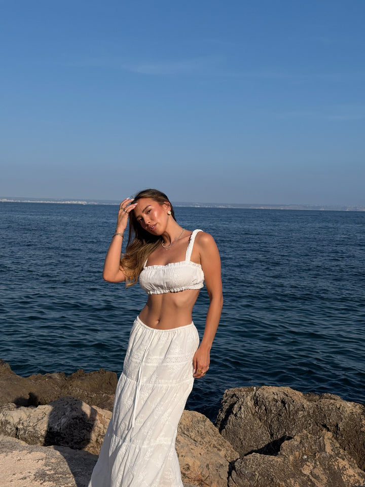 ELLA - Bralette Top • White