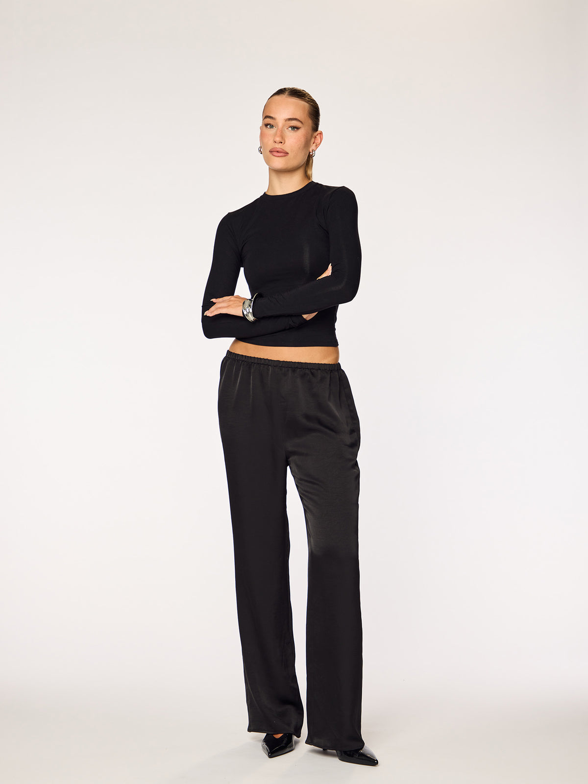 IVY - Straight Leg Pants • Black