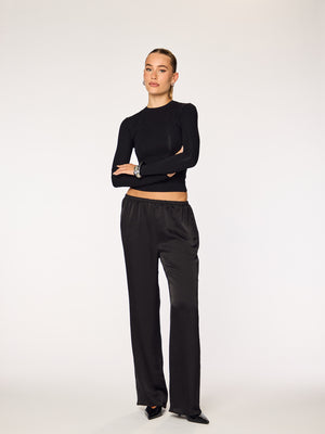 IVY - Straight Leg Pants • Black