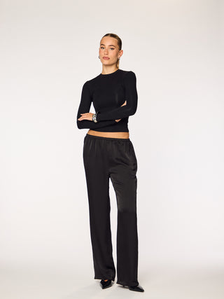 IVY - Straight Leg Pants • Black