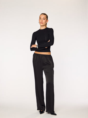 IVY - Straight Leg Pants • Black