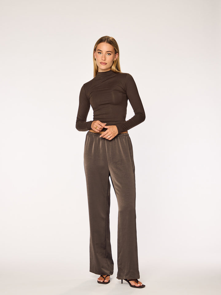 IVY - Straight Leg Pants • Dark Oak
