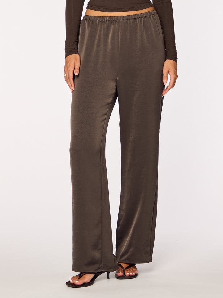 IVY - Straight Leg Pants • Dark Oak