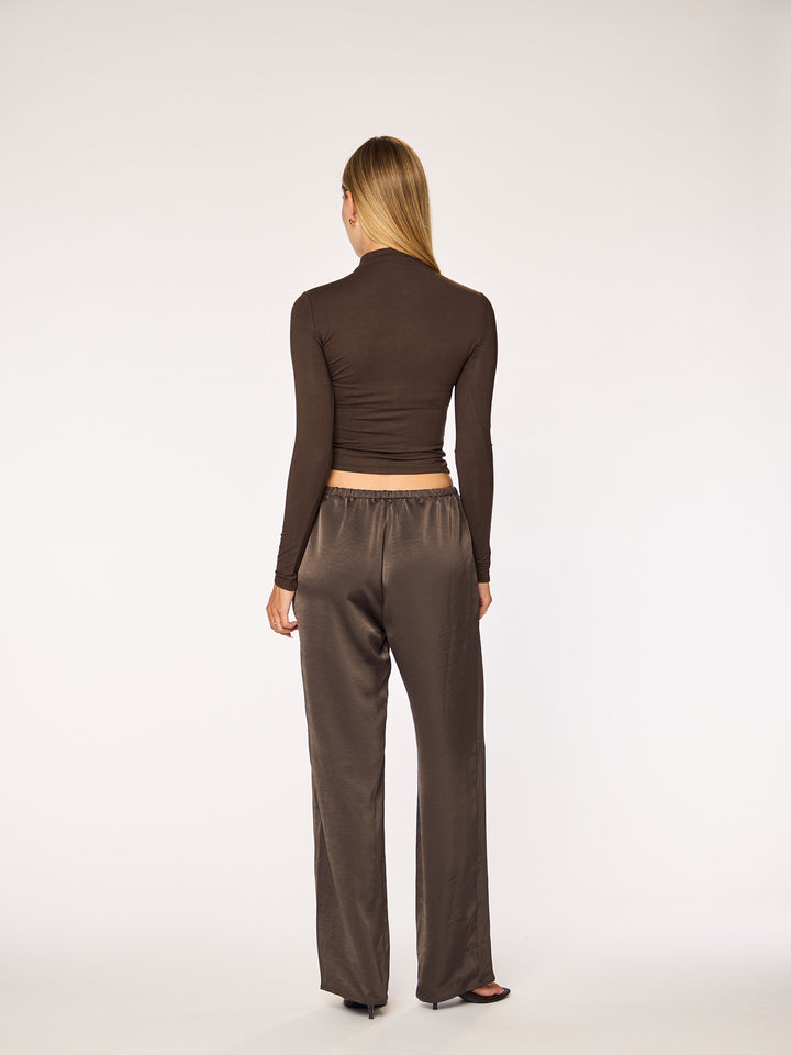 IVY - Straight Leg Pants • Dark Oak