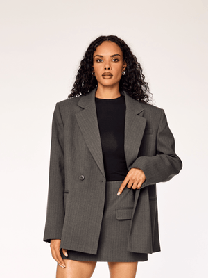 DASH - Blazer • Grey Pinstripe