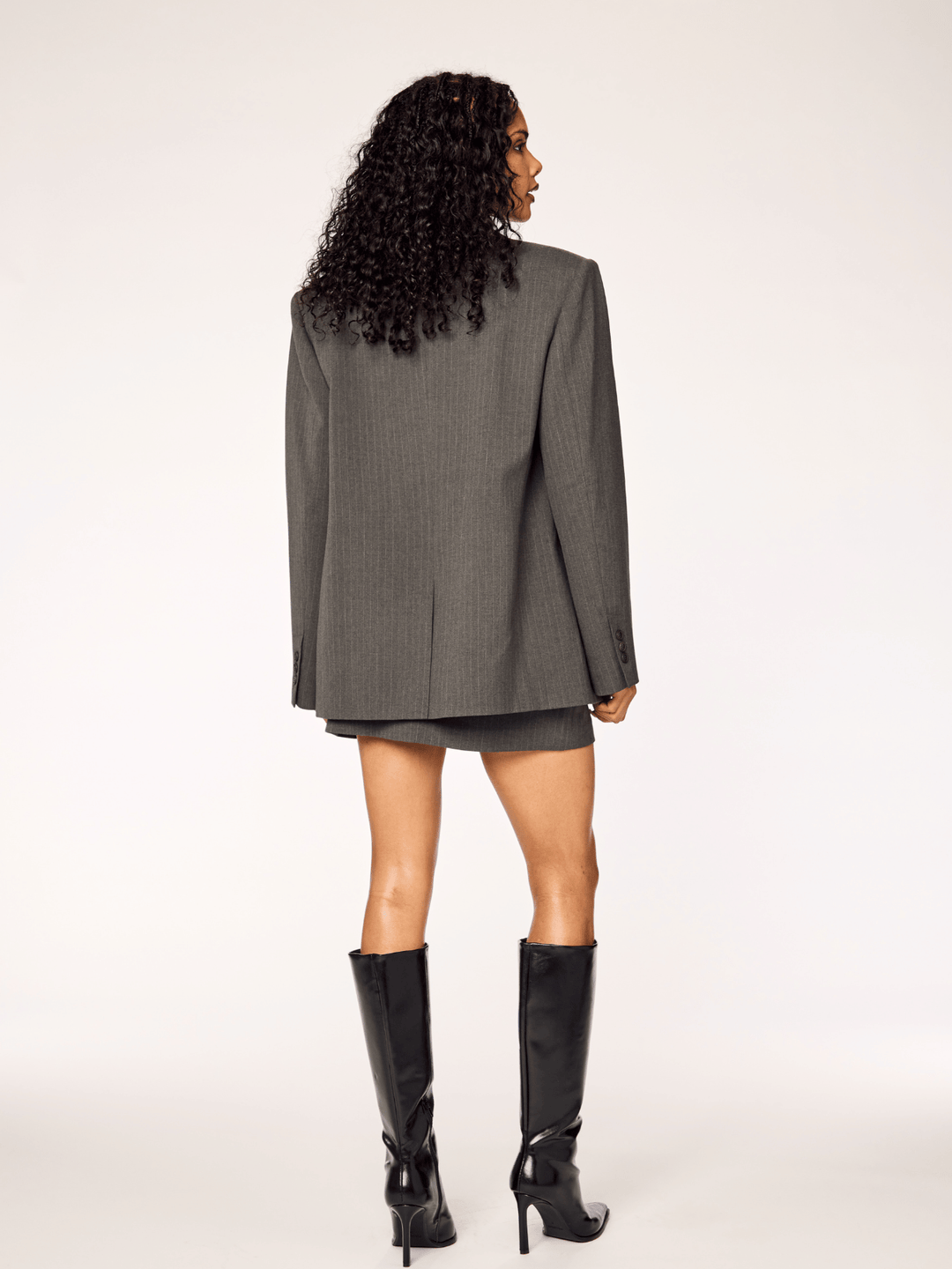 DASH - Blazer • Grey Pinstripe