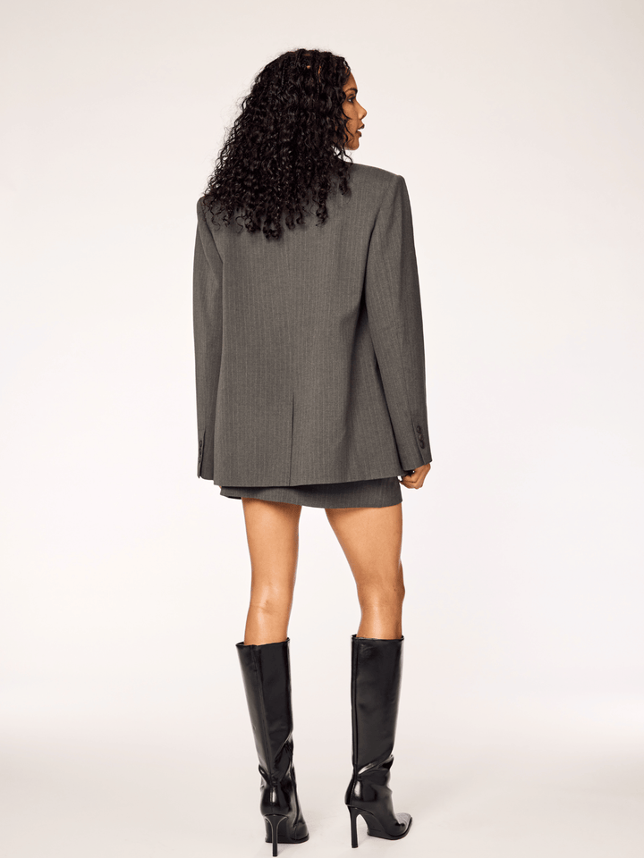DASH - Blazer • Grey Pinstripe