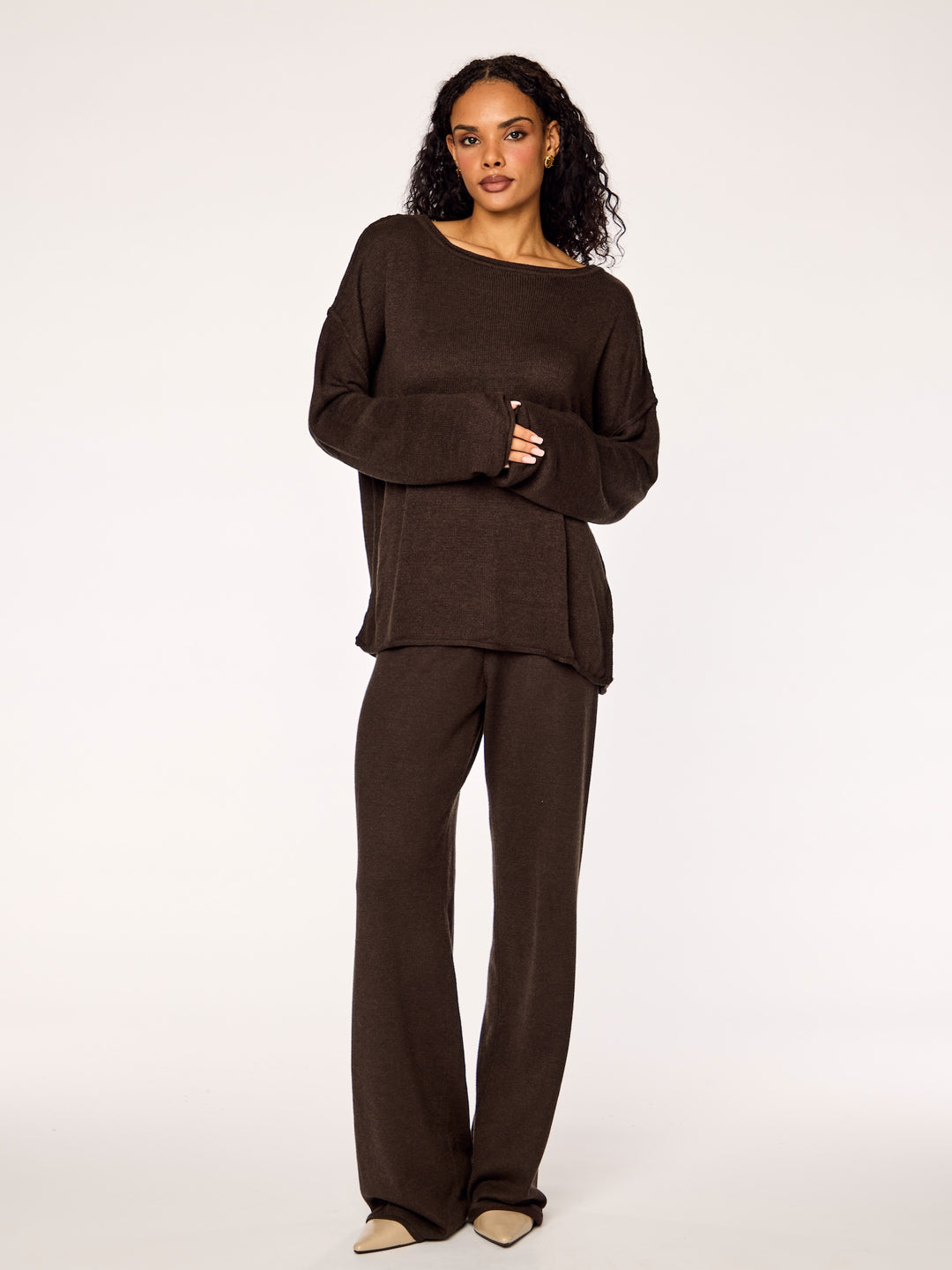 FAYE - Off-Shoulder Sweater • Cocoa