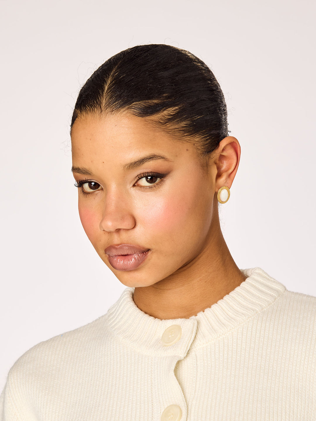 SPIRAL PEARL - Earrings • Color: 18K Yellow Gold