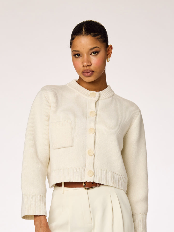 RUNE - Buttoned Cardigan • Cloud