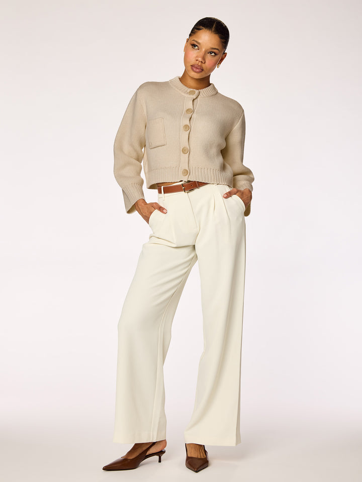 RUNE - Buttoned Cardigan • Almond