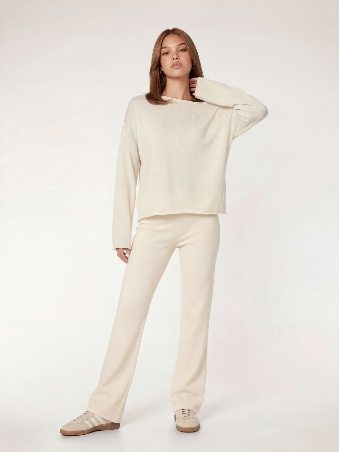 FAYE - Off-Shoulder Sweater • Cream