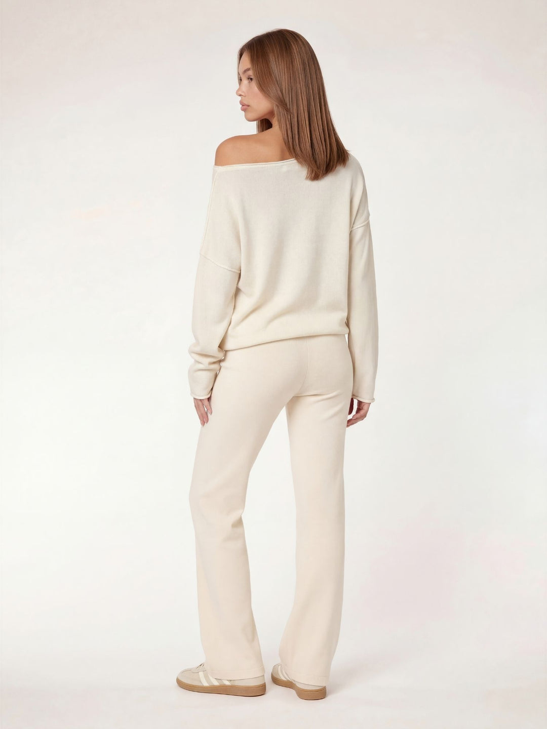 FAYE - Off-Shoulder Sweater • Cream