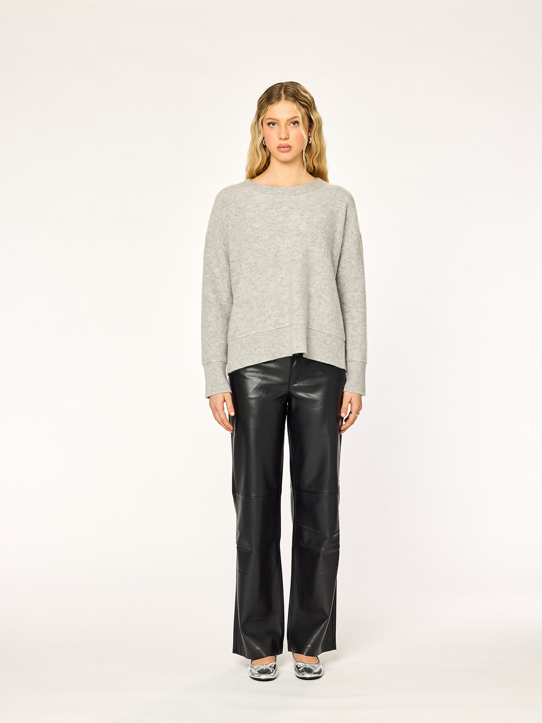 CELESTE - Cashmere Sweater • Light Grey