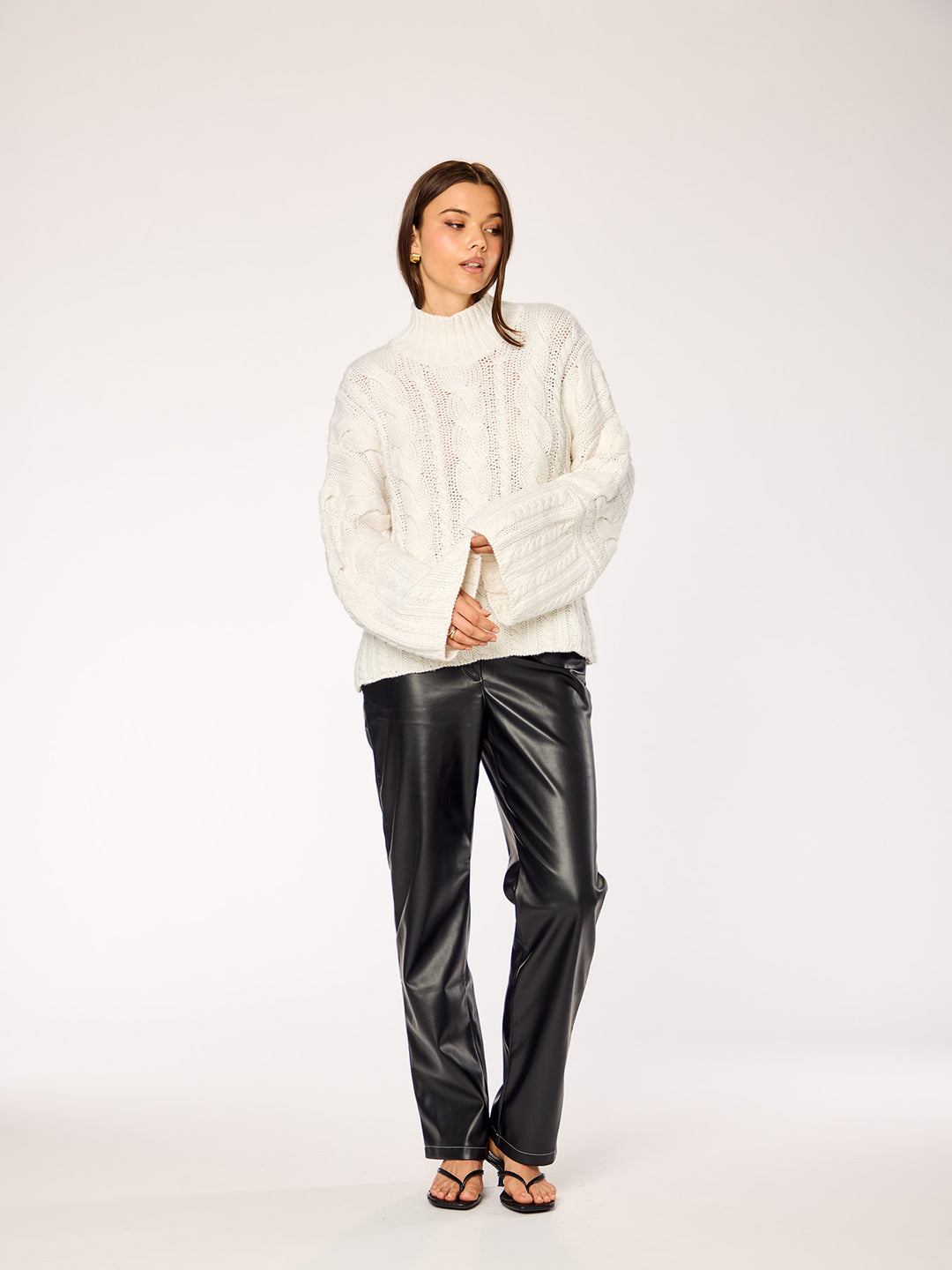 NOOR - Braid Sweater • Milk