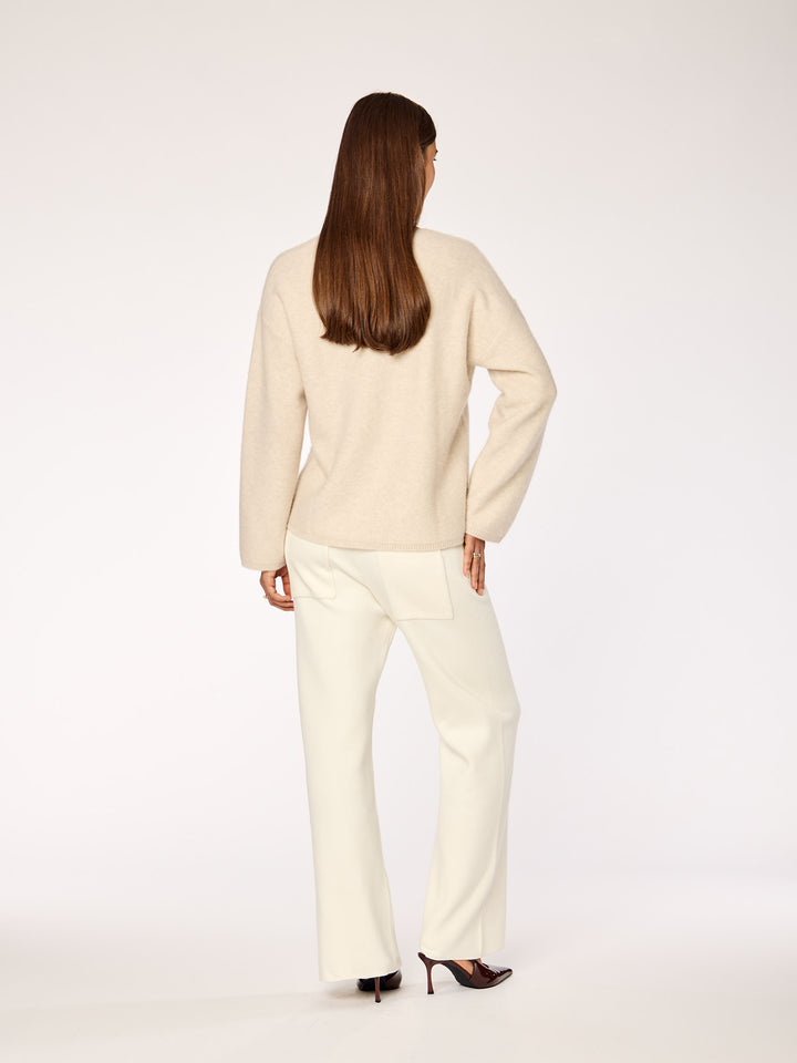 CASHMERE - Crewneck Sweater • Sand
