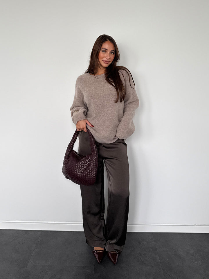 CASHMERE - Crewneck Sweater • Mocha