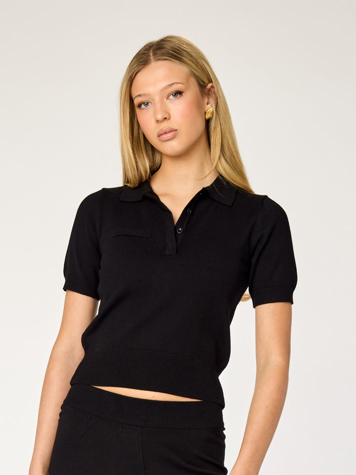 FAYE - Polo Shirt • Black