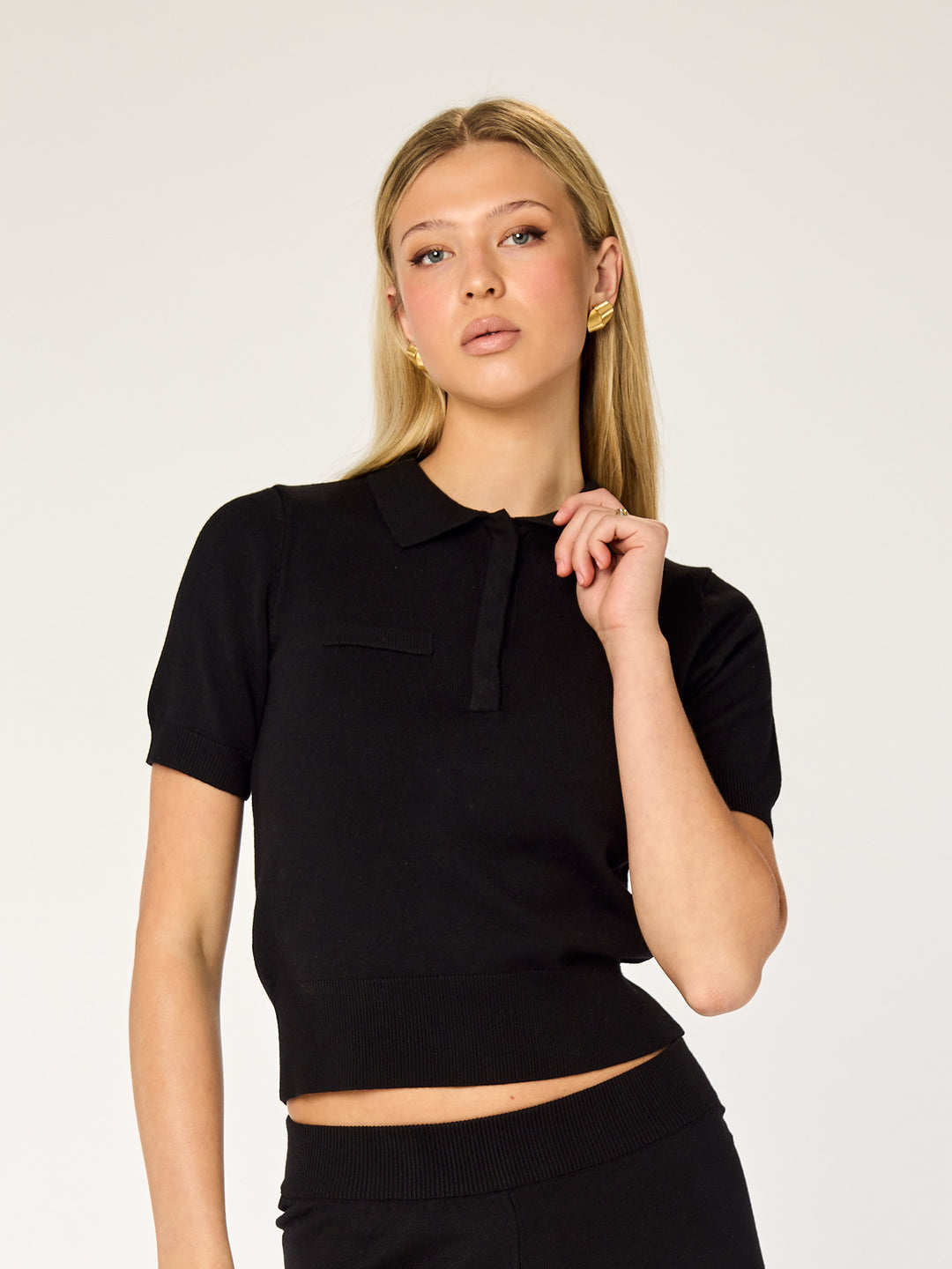 FAYE - Polo Shirt • Black