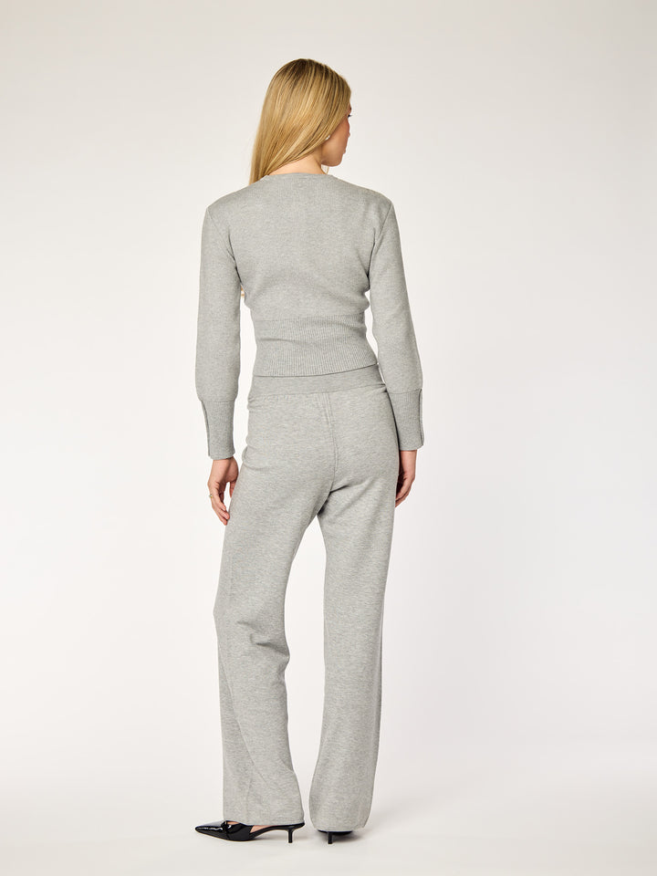 FAYE - Fitted Cardigan • Grey