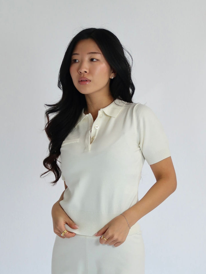 FAYE - Polo Shirt • Cream