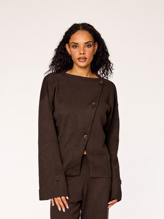 FAYE - Knit Cardigan • Cocoa
