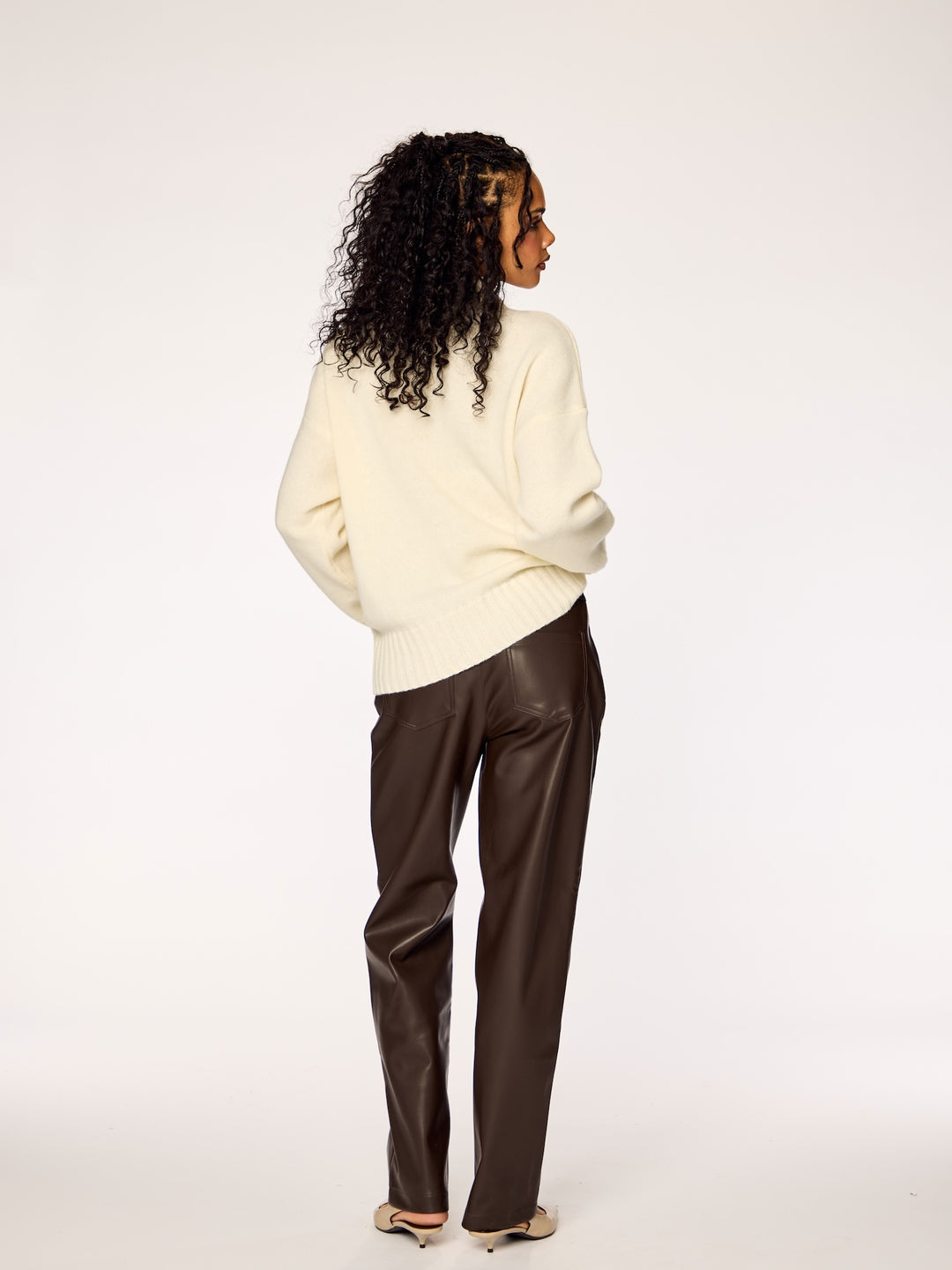 SORA - High Neck Sweater • Cream