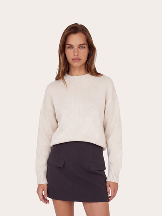 SORA - Crew Neck Sweater • Cream
