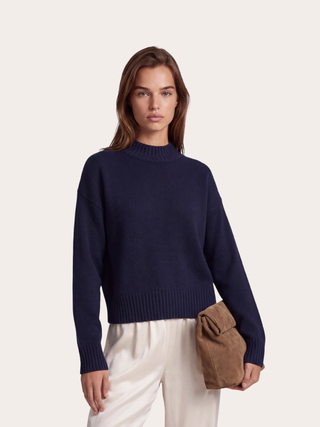 SORA - Crew Neck Sweater • Dark Navy