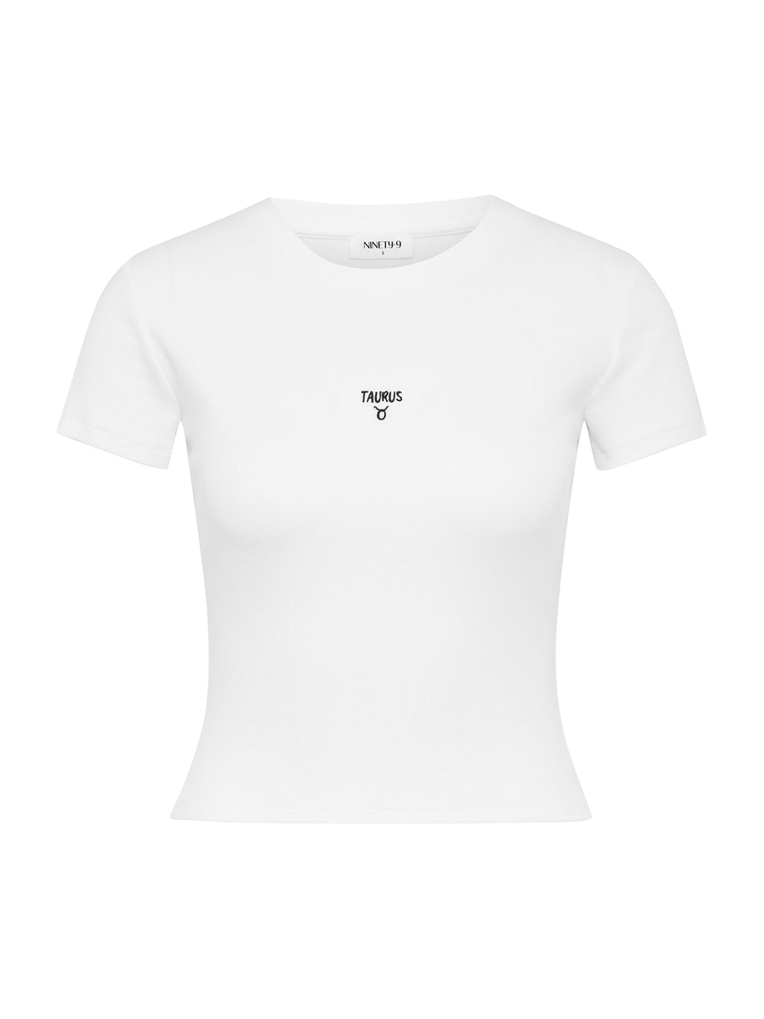 ZODIAC - Taurus - Baby Tee • White