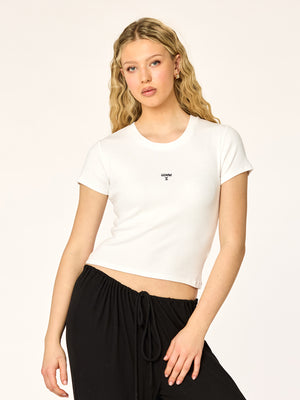 ZODIAC - Gemini - Baby Tee • White